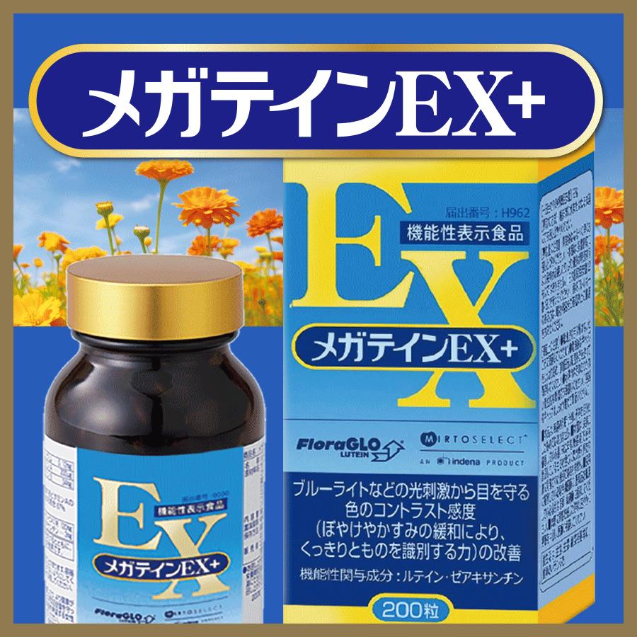 メガテインＥＸ+（機能性表示食品） ルテイン ゼアキサンチン ブルーベリー アスタキサンチン